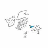 OEM 2011 Acura MDX Plunger Right, Rear Dr (Brown Koa Wood) Diagram - 83732-STX-A03ZB