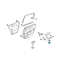 OEM 2011 Acura MDX Sub-Switch Assembly, Rear Power Window (Graphite Black) Diagram - 35770-STX-A01ZA