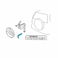 OEM 2000 Chevrolet Tracker Lock, Spare Wheel Diagram - 96062700