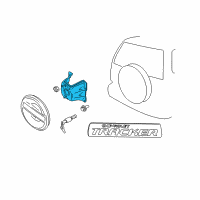 OEM Chevrolet Tracker Carrier, Spare Wheel Diagram - 30021498