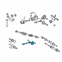 OEM 2021 Lexus RX350 Final Gear Kit, Diff Diagram - 41201-49166