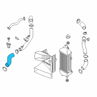 OEM 2016 Hyundai Santa Fe Hose-INTERCOOLER Inlet B Diagram - 28283-2G300