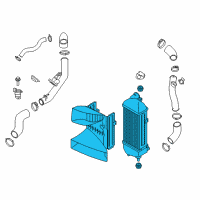 OEM 2015 Hyundai Santa Fe Complete-INTERMEDIATED Cooler Diagram - 28270-2G300