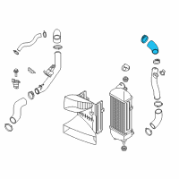 OEM 2016 Hyundai Santa Fe Sport Hose-INTERCOOLER Outlet (B) Diagram - 28288-2G300