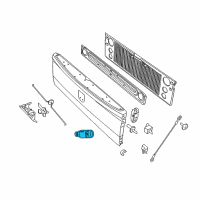 OEM 2011 Ram 1500 Tailgate Cylinder Lock Diagram - 68071073AA