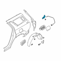 OEM 2020 Hyundai Palisade Lock Assembly-Fuel Filler Door Diagram - 81550-S8000