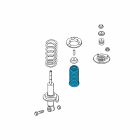 OEM Nissan Titan XD Dust Cover-Front Suspension Strut Diagram - 54055-9JH0A