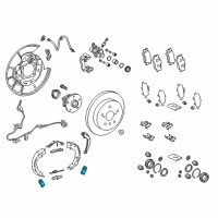 OEM 2020 Toyota Camry Park Brake Shoes Retainer Spring Diagram - 47446-02090