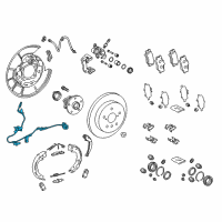 OEM 2021 Toyota Prius AWD-e ABS Sensor Wire Diagram - 89516-06240