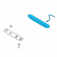 OEM Kia Soul Lamp Assembly-High Mounted Stop Diagram - 92700B2020