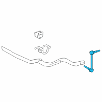 OEM Lexus Link Assy, Front Stabilizer, LH Diagram - 48810-60040