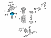 OEM Hyundai Genesis Insulator Assembly-Strut Diagram - 54635-B1000