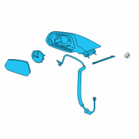 OEM 2010 Chevrolet Camaro Mirror Assembly Diagram - 92247464