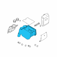 OEM 2008 Ford F-250 Super Duty Rear Console Diagram - 8C3Z-36045A36-CB