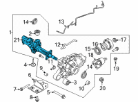 OEM 2021 Ford Bronco SHAFT - FRONT AXLE Diagram - MB3Z-3D102-A