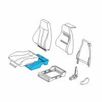 OEM 1998 Chevrolet Camaro Pad Asm-P&Driver Seat Cushion Diagram - 16795501