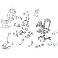 OEM 2021 Honda Passport Knob, Slide *NH900L* (DEEP BLACK) Diagram - 81651-T2F-A51ZJ