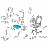 OEM Honda Ridgeline Pad Complete Left, Front Cushion Diagram - 81537-T6Z-A42