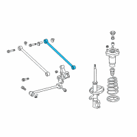 OEM 1999 Lexus RX300 Rear Suspension Control Arm Assembly, No.2, Left Diagram - 48740-48020