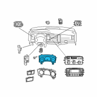 OEM 2008 Chrysler Aspen Cluster-Instrument Panel Diagram - 68028113AC