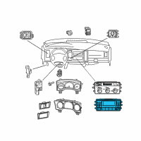 OEM 2008 Dodge Durango Air Conditioner And Heater Control Diagram - 55056675AG