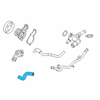 OEM 2017 Kia Forte5 Hose Assembly-Heater Pipe Diagram - 254802E010