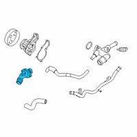 OEM Hyundai Veloster Thermostat Assembly Diagram - 25500-2E085