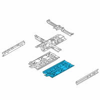 OEM 2017 Hyundai Elantra Panel Assembly-Center Floor Side, L Diagram - 65110-F2000