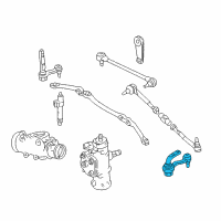 OEM 1998 Chevrolet Astro Arm Kit, Steering Linkage Idler Diagram - 12479343