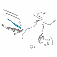 OEM 2021 Lexus RX350 Windshield Wiper Arm Assembly, Right Diagram - 85211-0E080