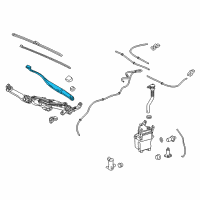 OEM Lexus RX350L Windshield Wiper Arm Assembly, Right Diagram - 85211-0E080