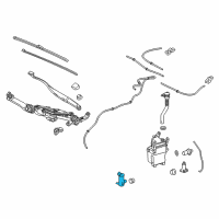 OEM Lexus LS500 Motor & Pump Assembly, HEADLAMP Cleaner Diagram - 85280-33030