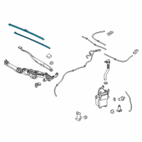 OEM 2022 Lexus RX350L Front Wiper Blade, Right Diagram - 85212-0E081