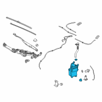 OEM 2017 Lexus RX350 Jar, Washer, A Diagram - 85315-0E130