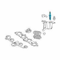 OEM 2018 GMC Sierra 3500 HD Spark Plug Asm-Gasoline Engine Ignition Diagram - 12680072