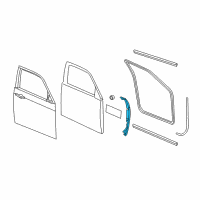 OEM 2015 Chrysler 300 WEATHERSTRIP-Fender To Door Diagram - 68039978AB