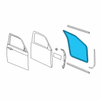 OEM 2019 Chrysler 300 WEATHERSTRIP-Front Door Opening Diagram - 1KV45DX9AG