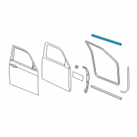 OEM 2017 Chrysler 300 WEATHERSTRIP-Front Door Belt Diagram - 68200192AD