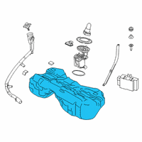 OEM 2022 BMW 540i Plastic Fuel Tank Diagram - 16-11-7-465-281