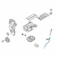 OEM 2019 Nissan Sentra Guide-Oil Level Gauge Diagram - 11150-3RC0A