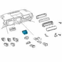OEM 2015 Toyota Prius V Hazard Switch Diagram - 84330-47070