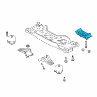 OEM 2013 Ford Mustang Rear Mount Diagram - 6R3Z-7E373-B