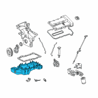 OEM Lincoln LS Oil Pan Diagram - 2W4Z-6675-BA