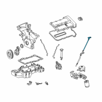 OEM 2000 Lincoln LS Dipstick Diagram - XW4Z-6750-CA