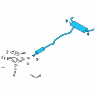 OEM 2019 Lincoln MKZ Muffler & Pipe Diagram - HS7Z-5F250-C