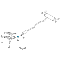 OEM 2019 Ford SSV Plug-In Hybrid Front Muffler Gasket Diagram - CV6Z-9450-E