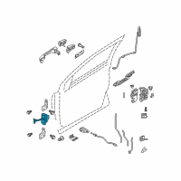 OEM Ford Freestyle Door Check Diagram - 6F9Z-7423552-A