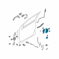 OEM Ford Taurus X Lock Module Diagram - 8F9Z-74219A65-A