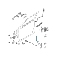 OEM 2006 Ford Freestyle Lock Rod Diagram - 5F9Z-7421850-AA