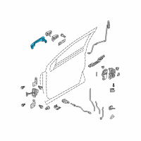 OEM 2008 Ford Taurus Handle, Outside Diagram - 8G1Z-5422404-AF